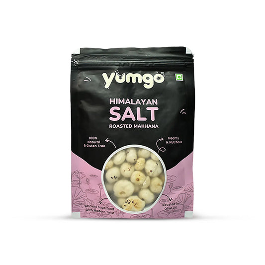 Yumgo Himalayan Salt Roasted Makhana 25g | Lightly Salted, Healthy Roasted Fox Nuts