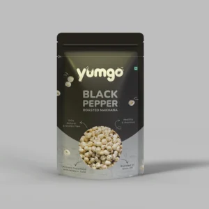 Black paper roasted makhana